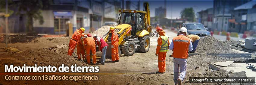 Movimiento de tierras, obra corredor Independencia - www.dnmaquinarias.cl